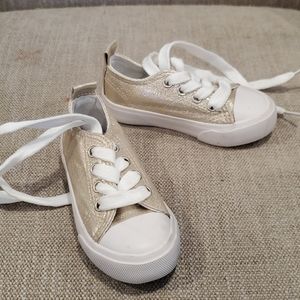 Sparkly Gold Sneakers (Toddler)